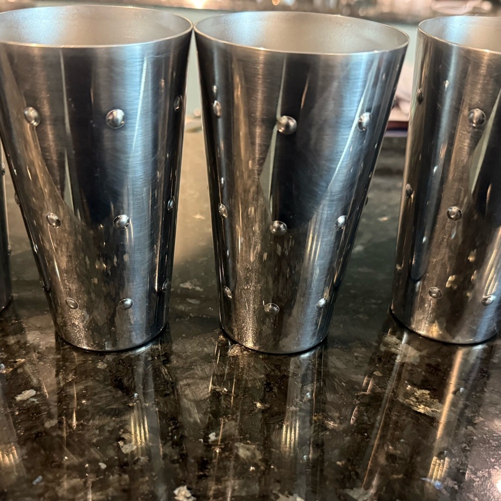 4 Alessi Stainless Steel Cup